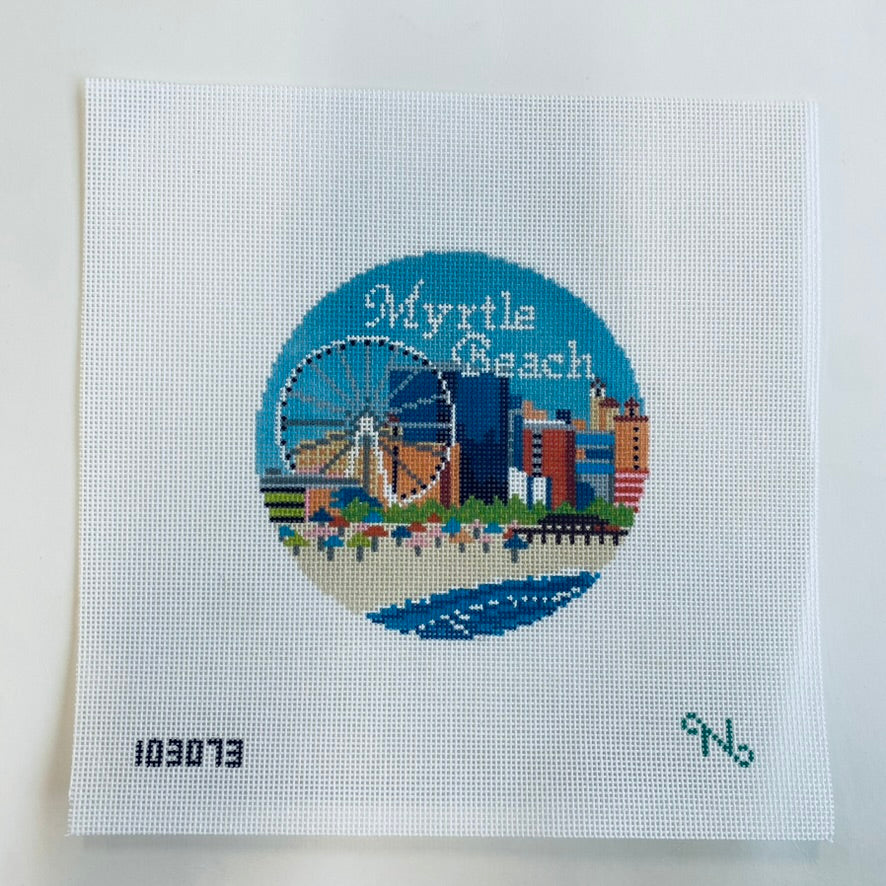 Myrtle Beach Travel Round Canvas