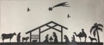Nativity Silhouette Canvas