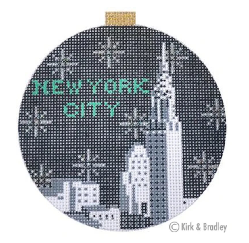 New York City Bauble Needlepoint Canvas