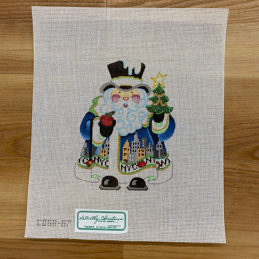 New York Squatty Santa Canvas