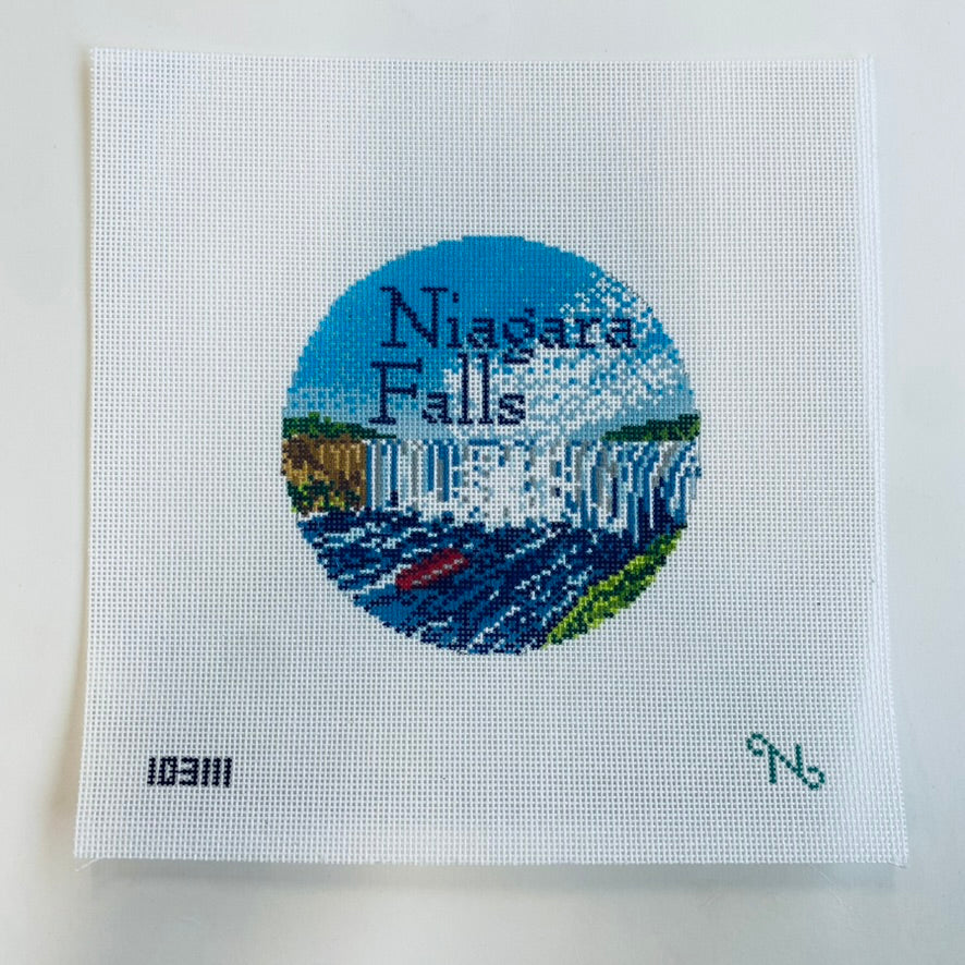 Niagara Falls Travel Round Canvas