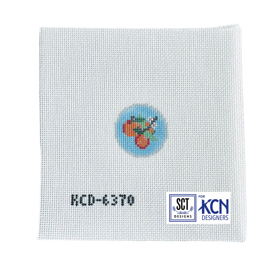 Orange Blossom Key Fob Insert Canvas
