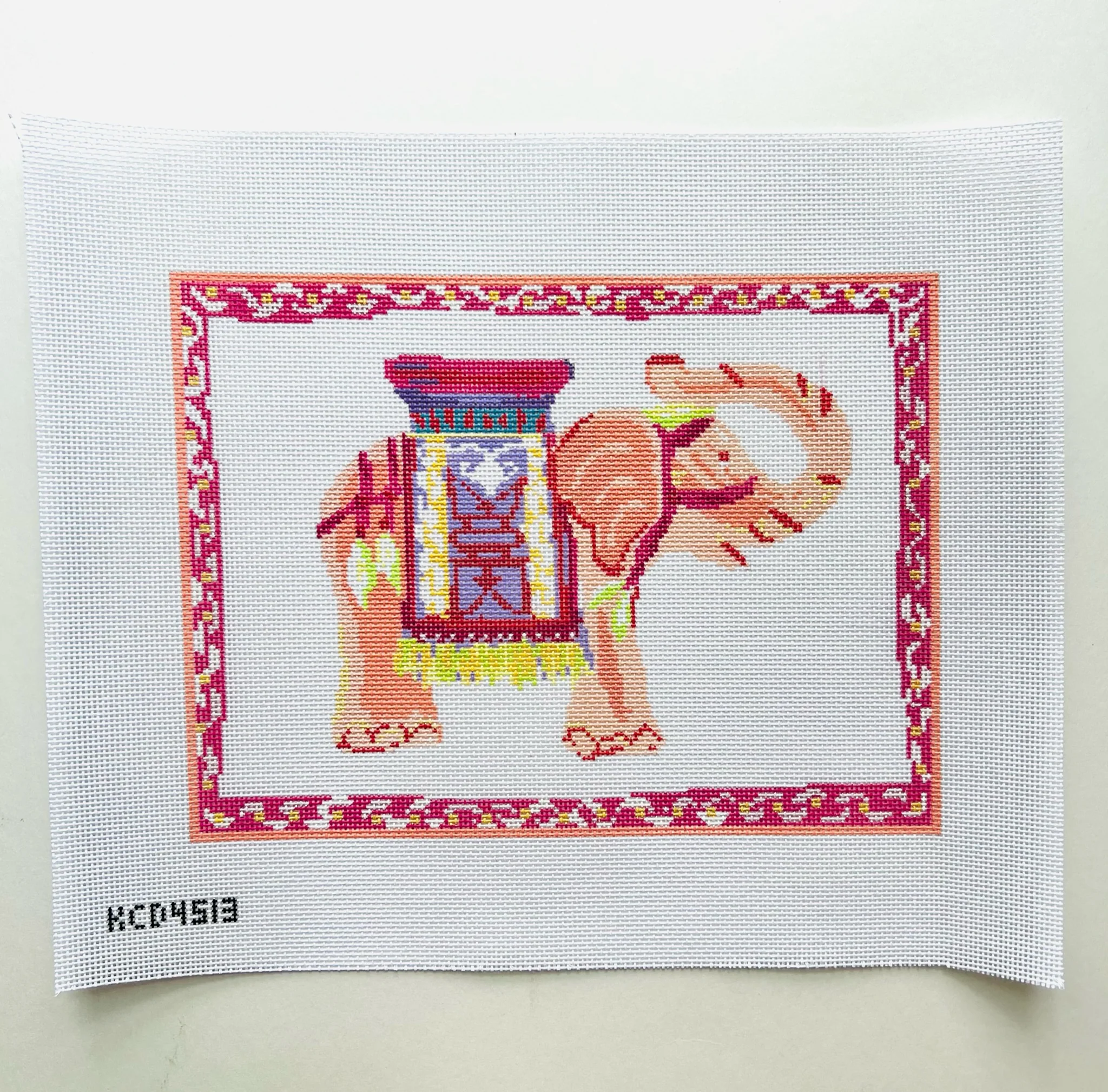 Orange Elephant Pillow