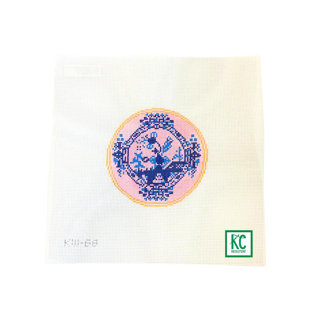 Oriente Italiano Round Canvas