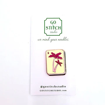 Palm Tree Mahj Tile Needle Minder
