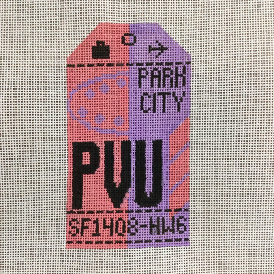 Park City Vintage Travel Tag Canvas