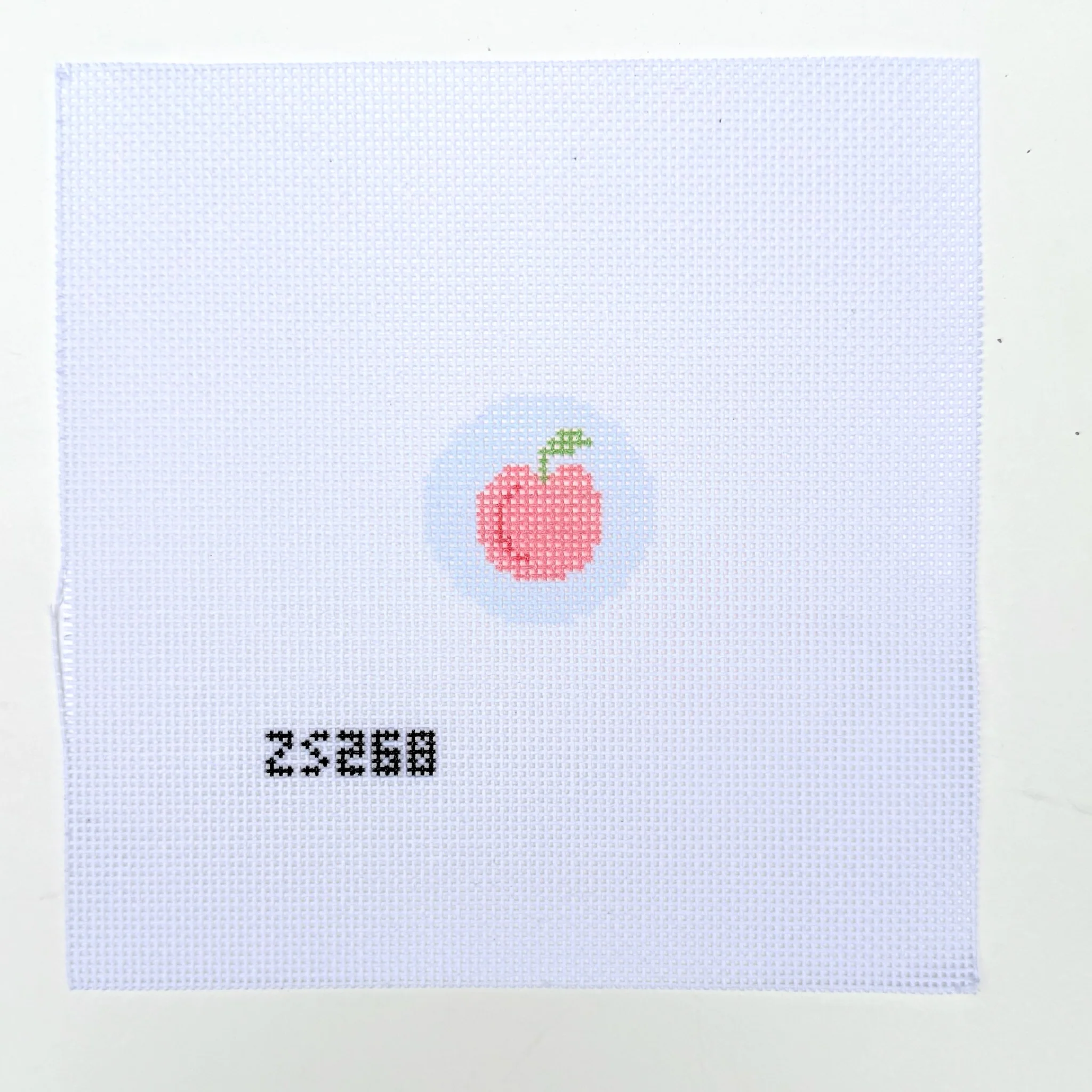Peach Key Fob Needlepoint Canvas