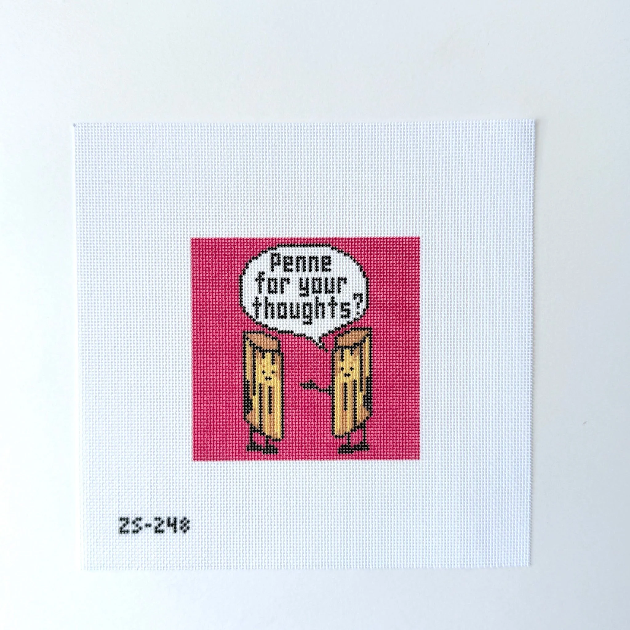Penne for your thoughts Needlepoint Canvas
