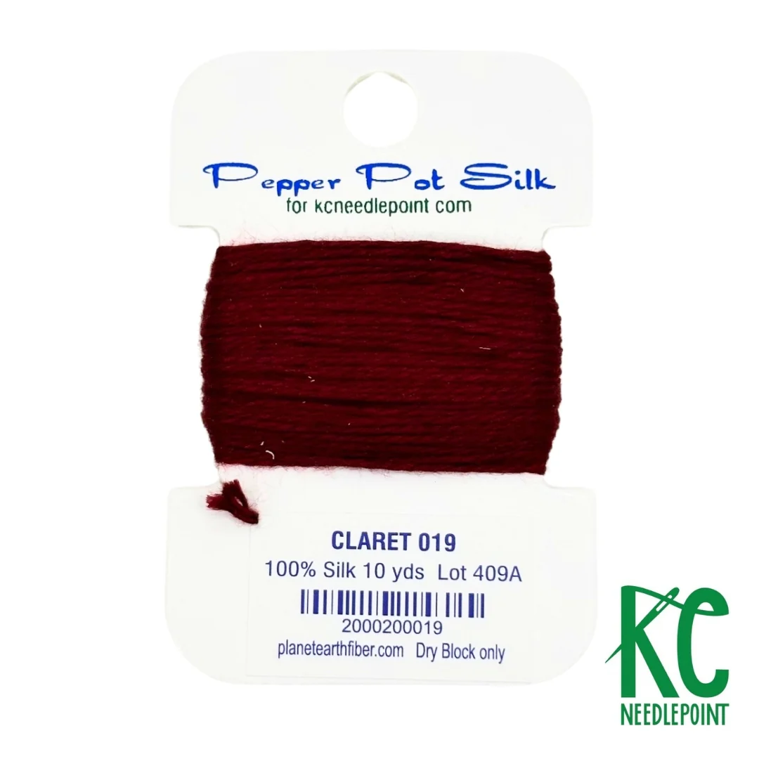 Pepper Pot Silk Card 019 Claret