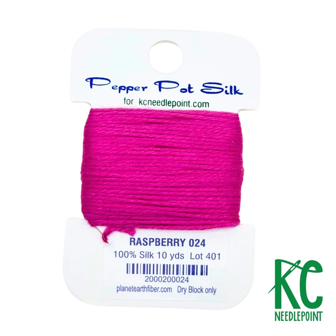 Pepper Pot Silk Card 024 Raspberry
