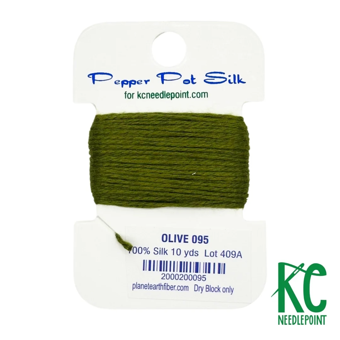 Pepper Pot Silk Card 095 Olive