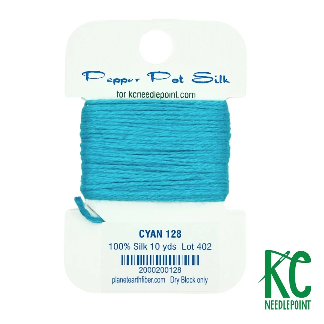Pepper Pot Silk Card 128 Cyan