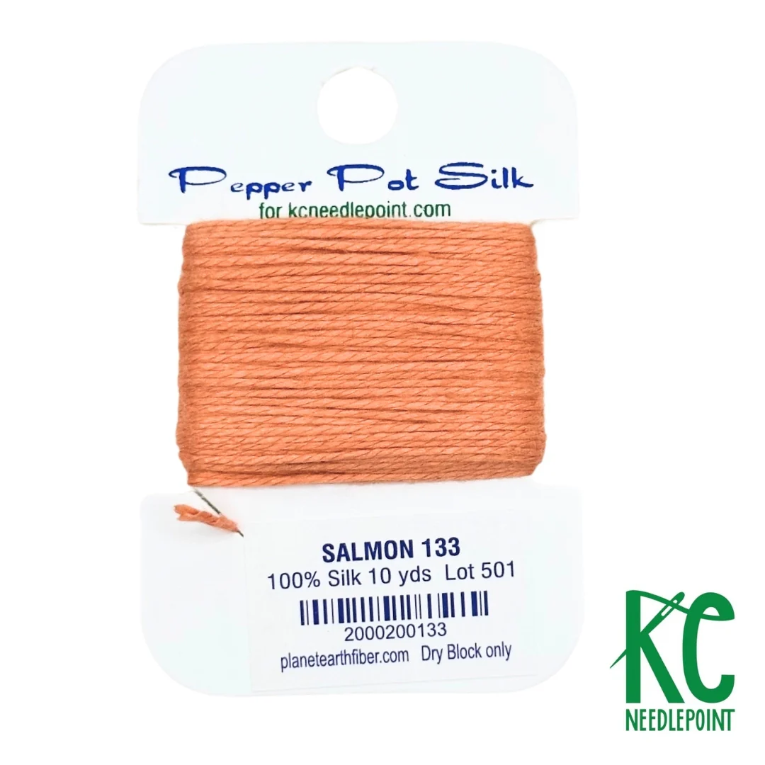 Pepper Pot Silk Card 133 Salmon