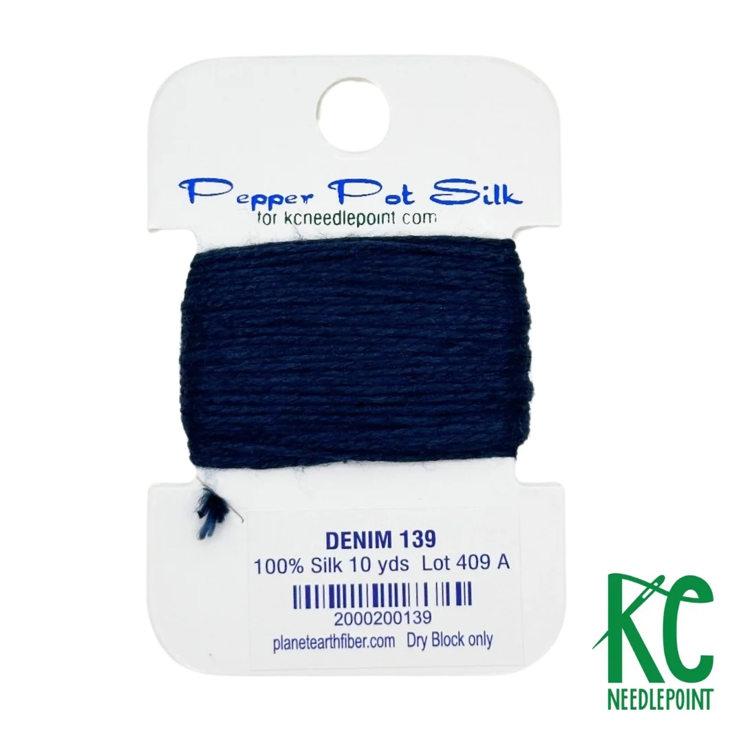 Pepper Pot Silk Card 139 Denim