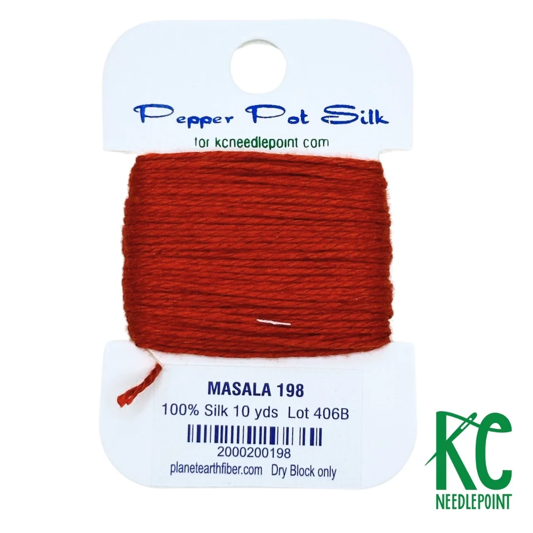 Pepper Pot Silk Card 198 Marsala