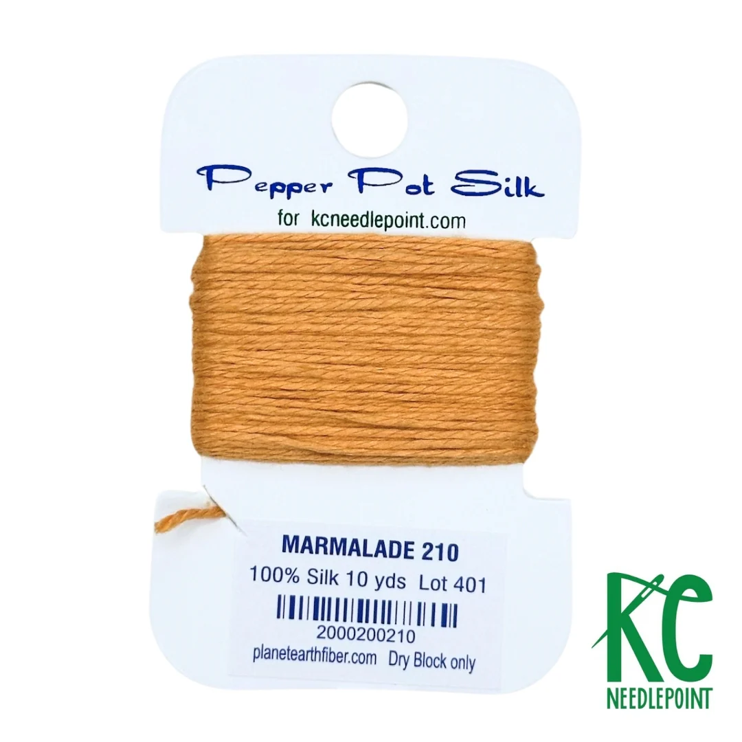 Pepper Pot Silk Card 210 Marmalade