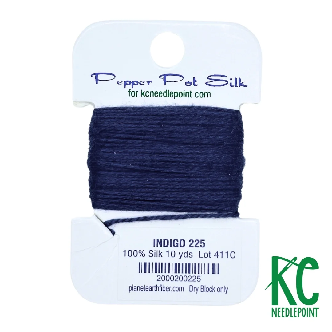 Pepper Pot Silk Card 225 Indigo