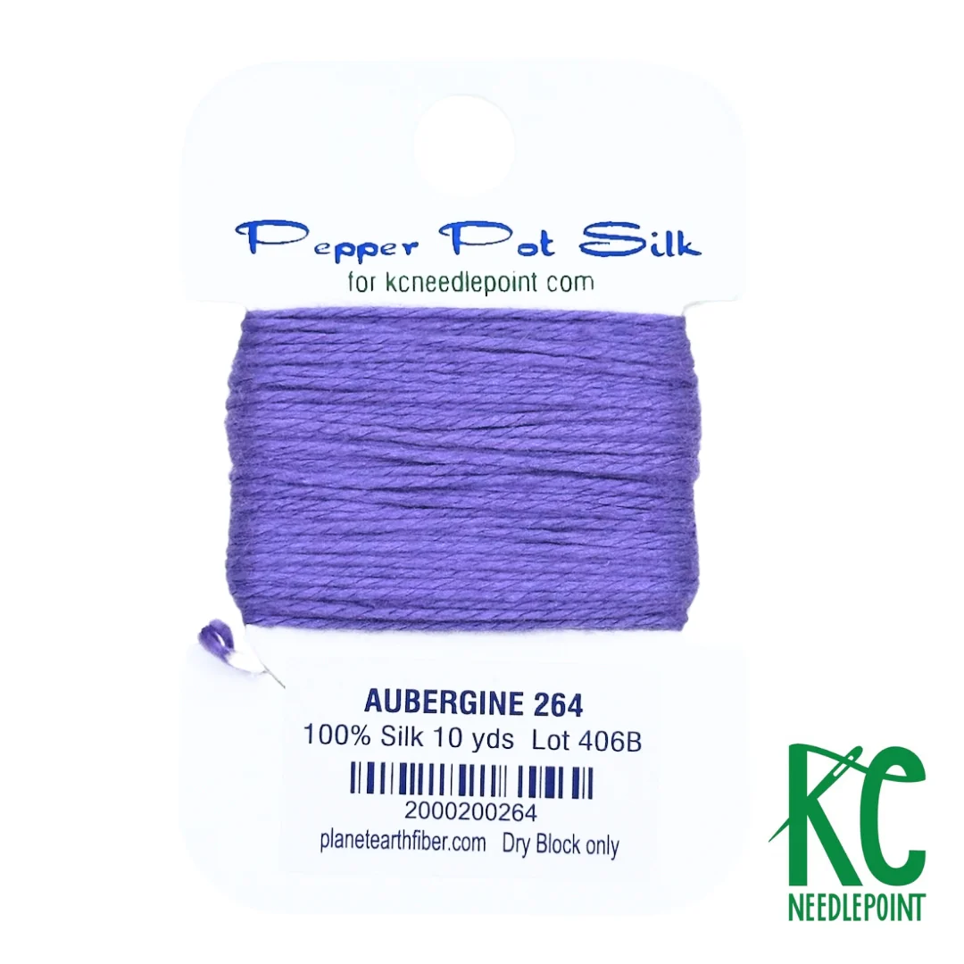 Pepper Pot Silk Card 264 Aubergine