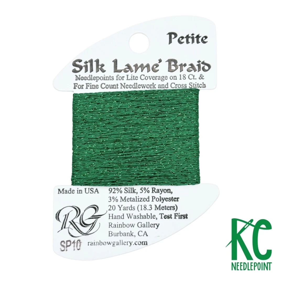 Petite Silk Lamé Braid SP10 Green