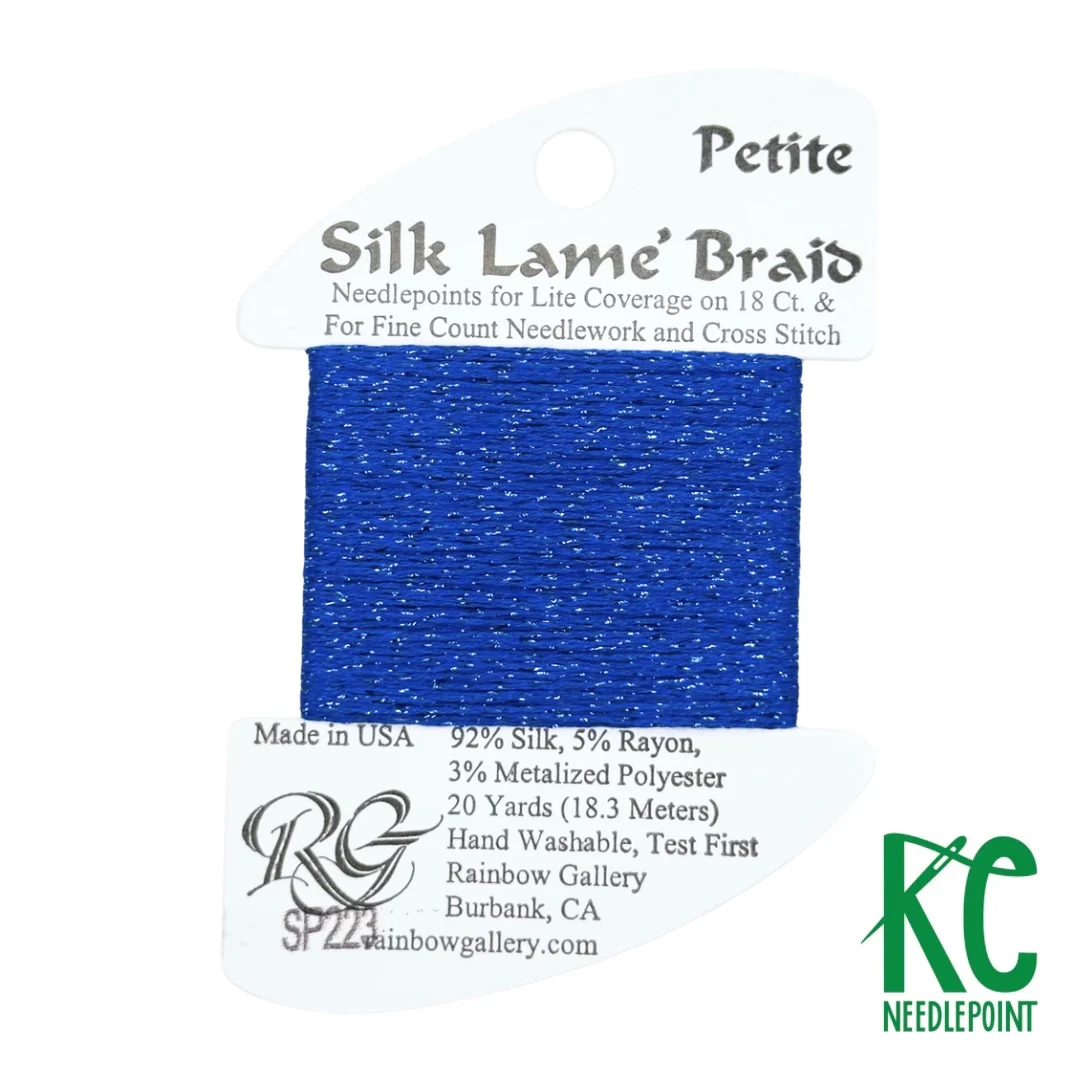 Petite Silk Lamé Braid SP223 Crystal Blue