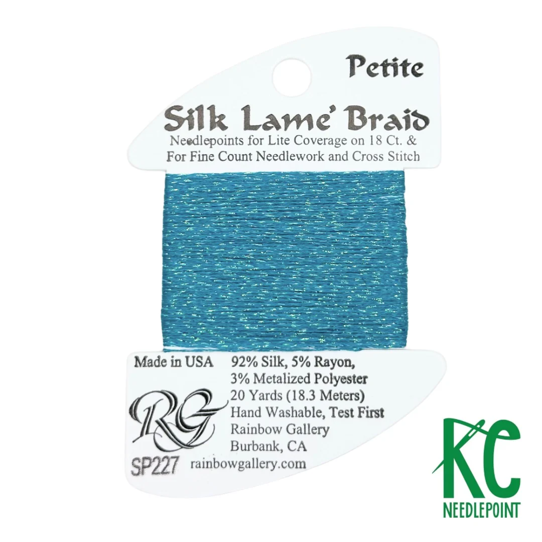 Petite Silk Lamé Braid SP227 Aruba Blue