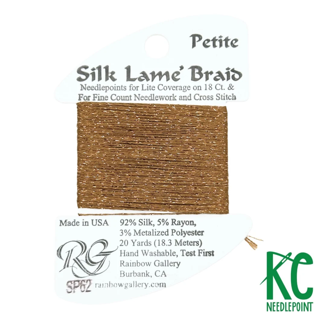 Petite Silk Lamé Braid SP62 Dark Sand Gold