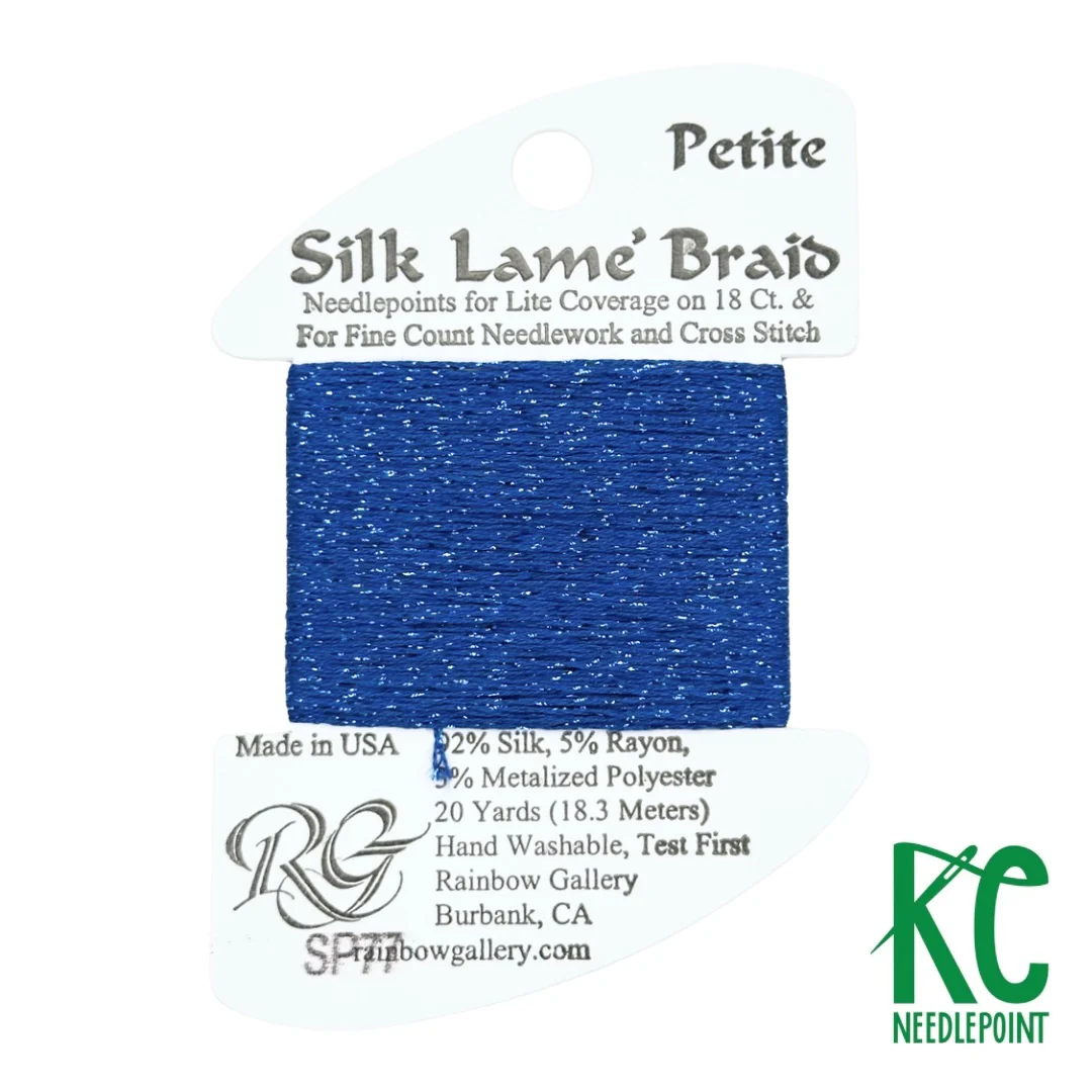 Petite Silk Lamé Braid SP77 Royal Blue