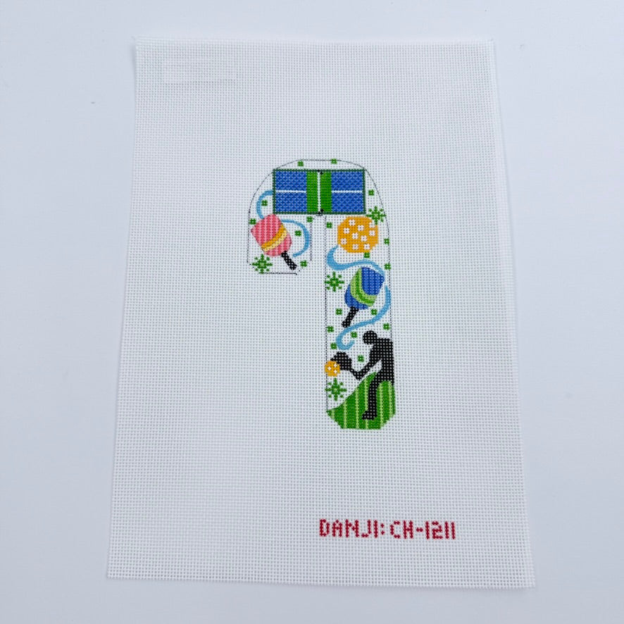 Pickleball Candy Cane Canvas
