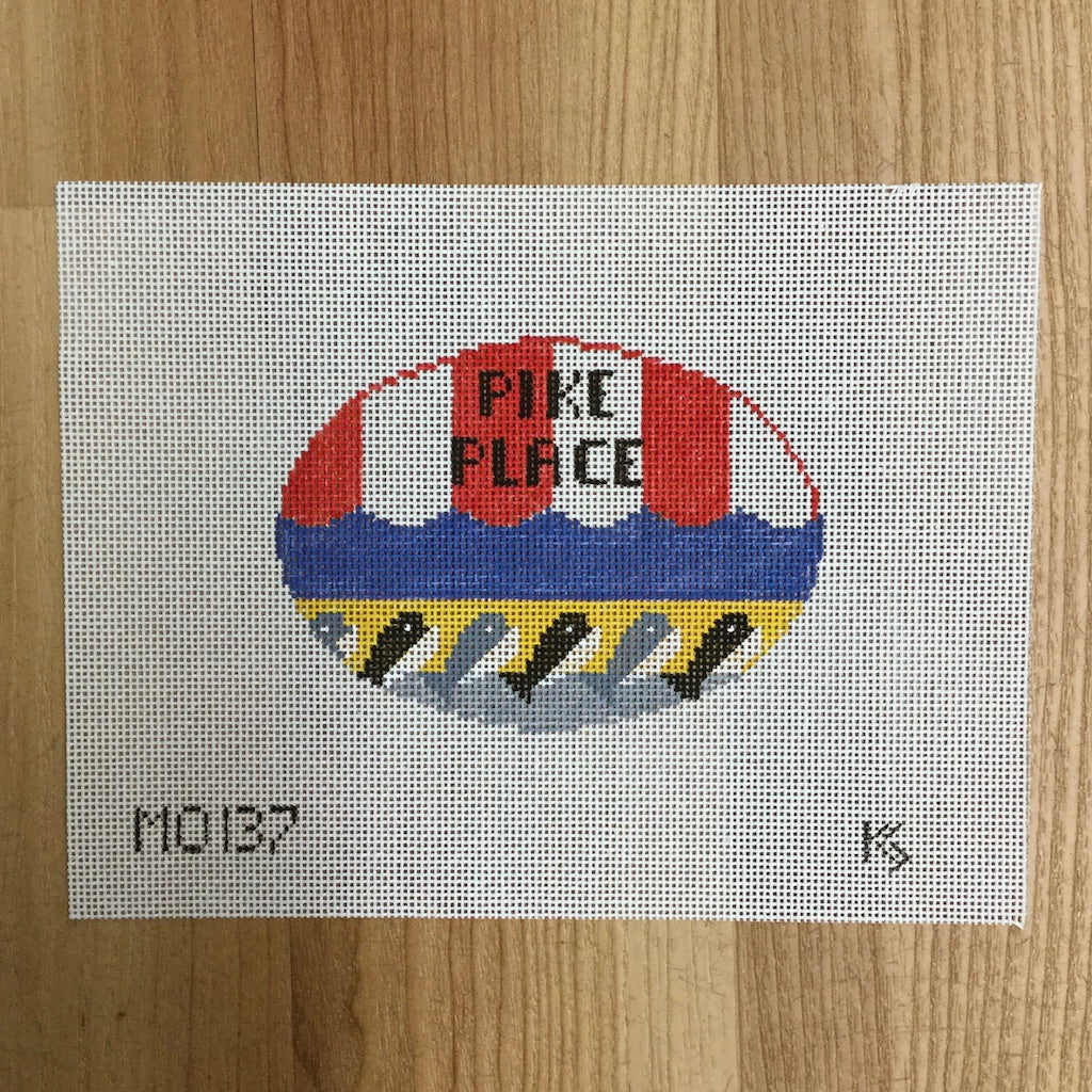 Pike Place Oval Canvas