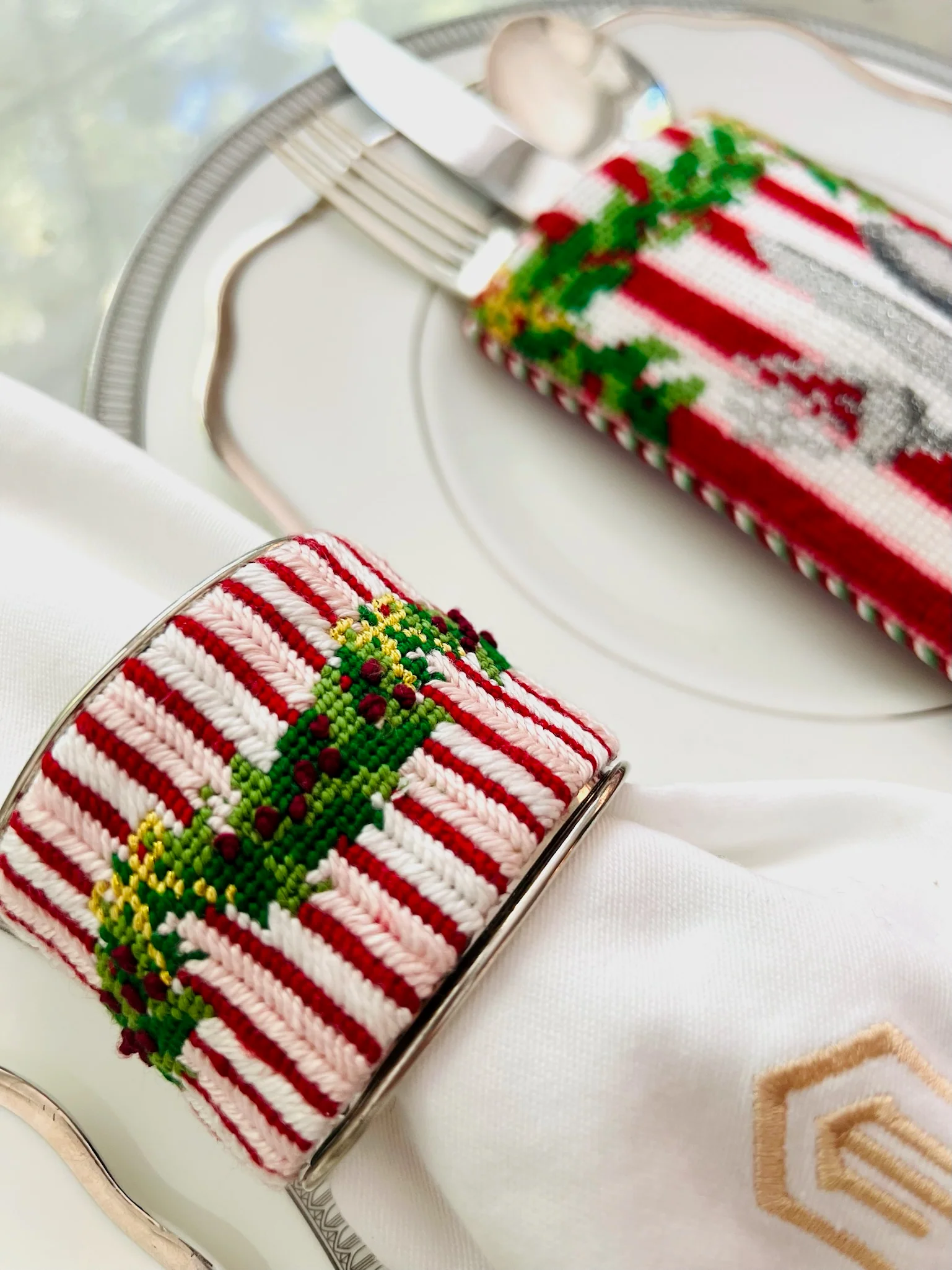 Pink and Red Napkin Ring - Image 2