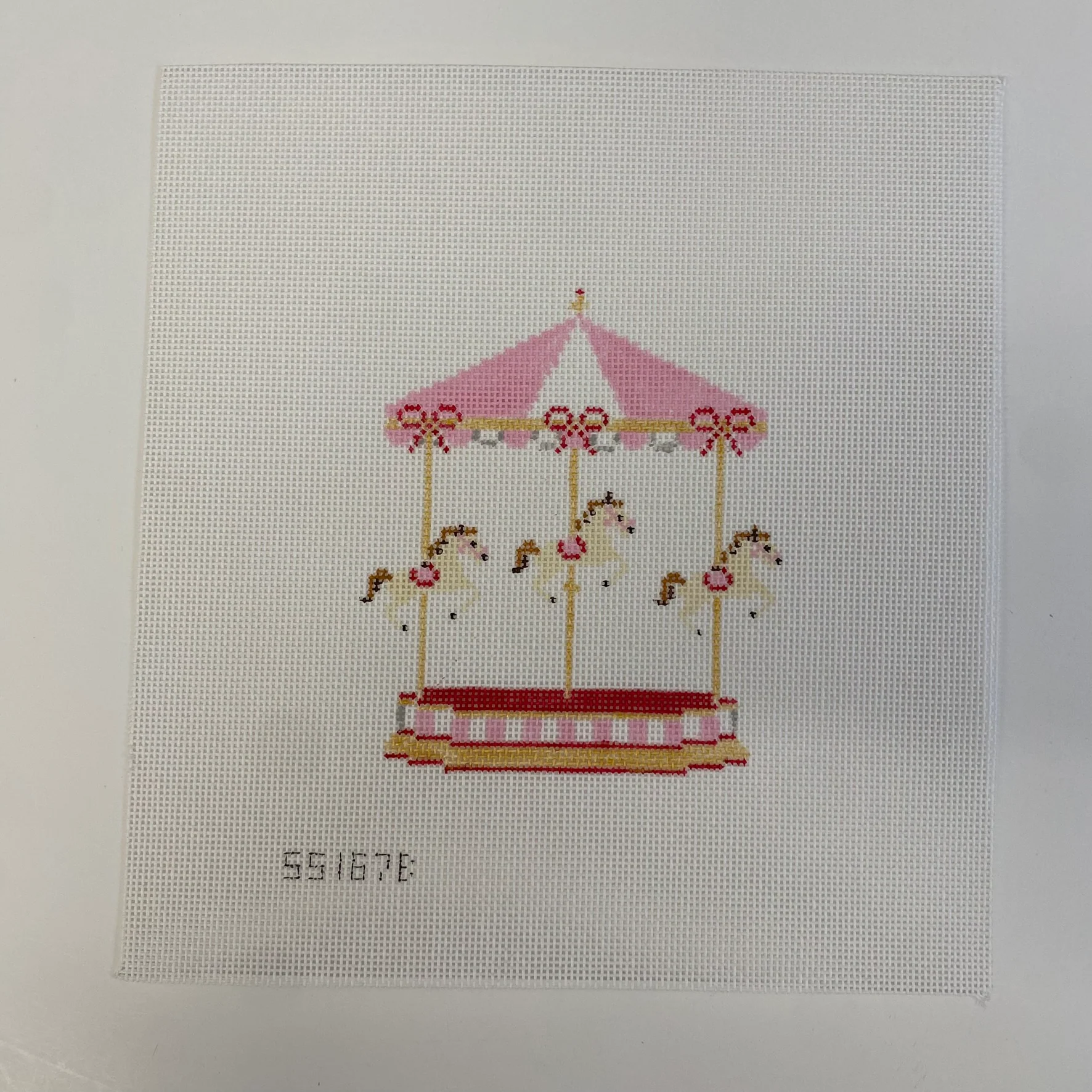 Pink Baby Carousel Canvas