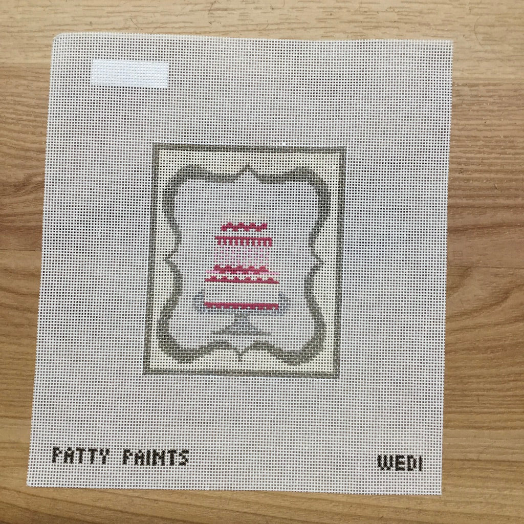 Pink Cake Needlepoint Canvas