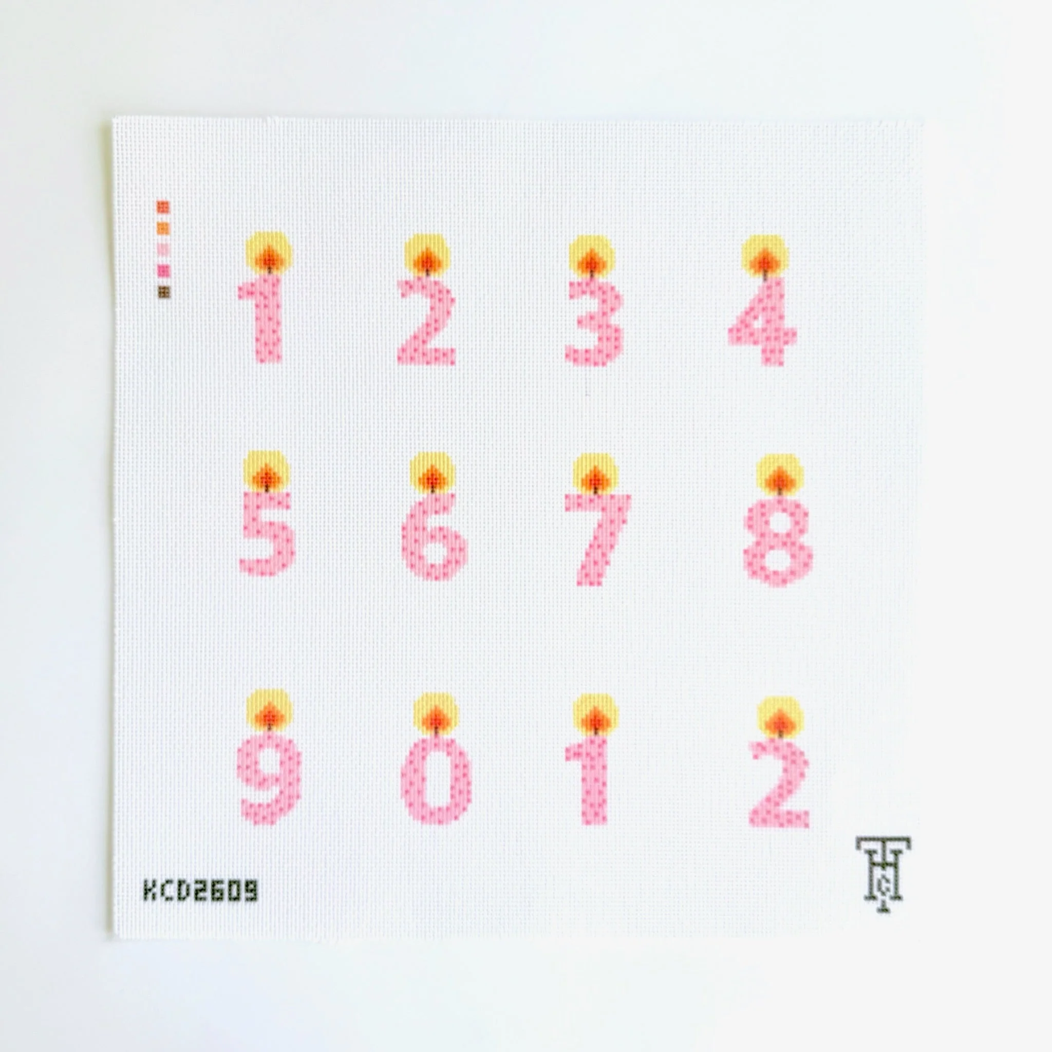 Pink Candles Canvas