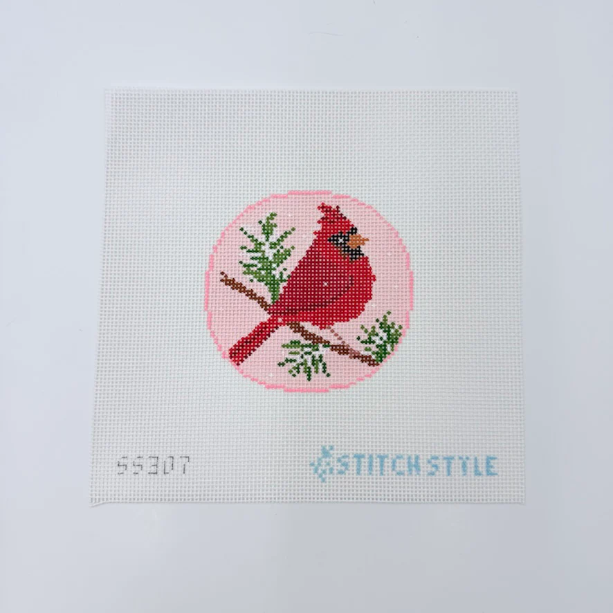 Pink Cardinal Canvas