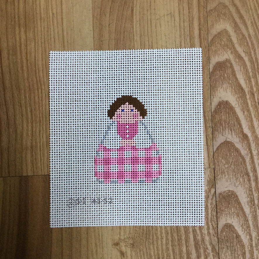 Pink Gingham Angel