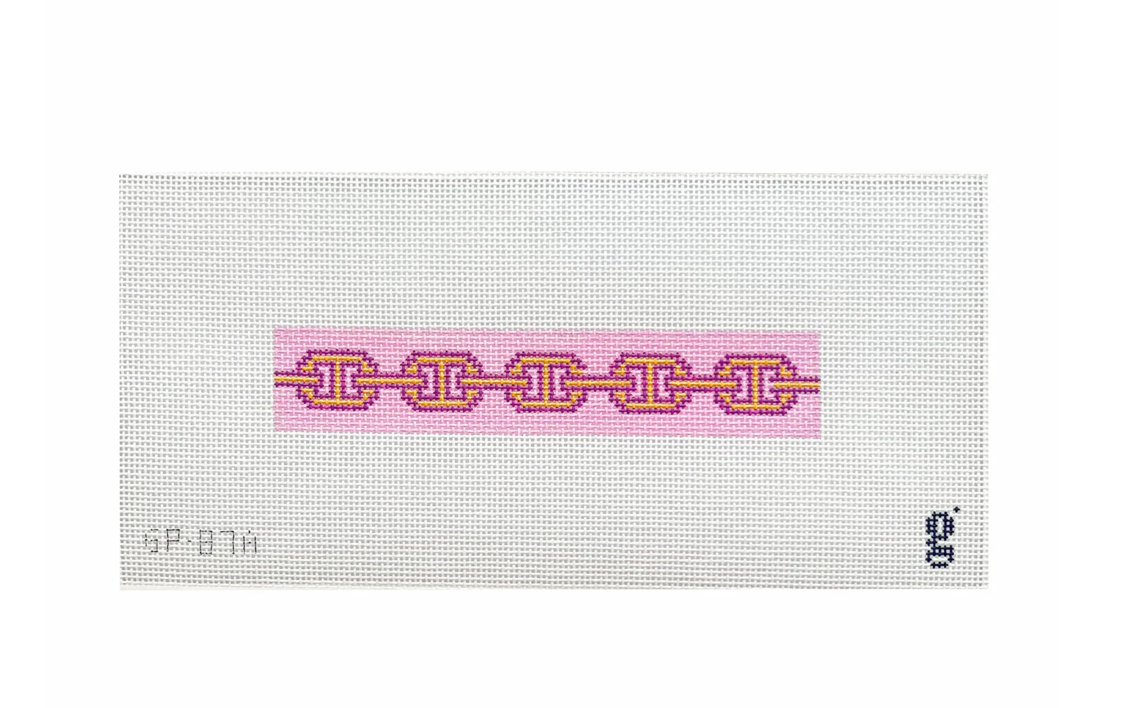 Pink Links Key Fob Canvas