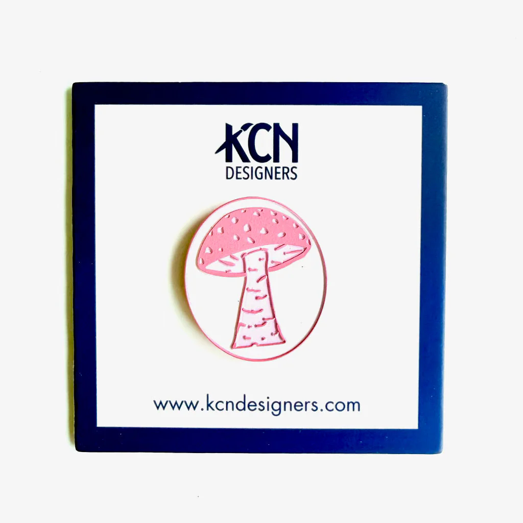 Pink Mushroom Needle Minder