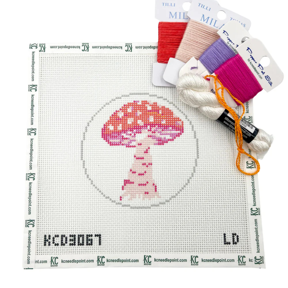 Pink Mushroom Ornament Kit