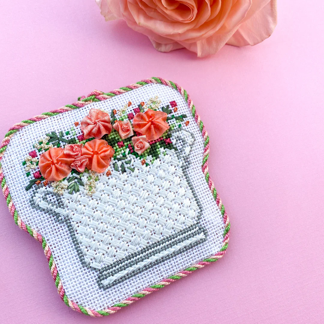 Pink Peony Floral Arrangement Canvas