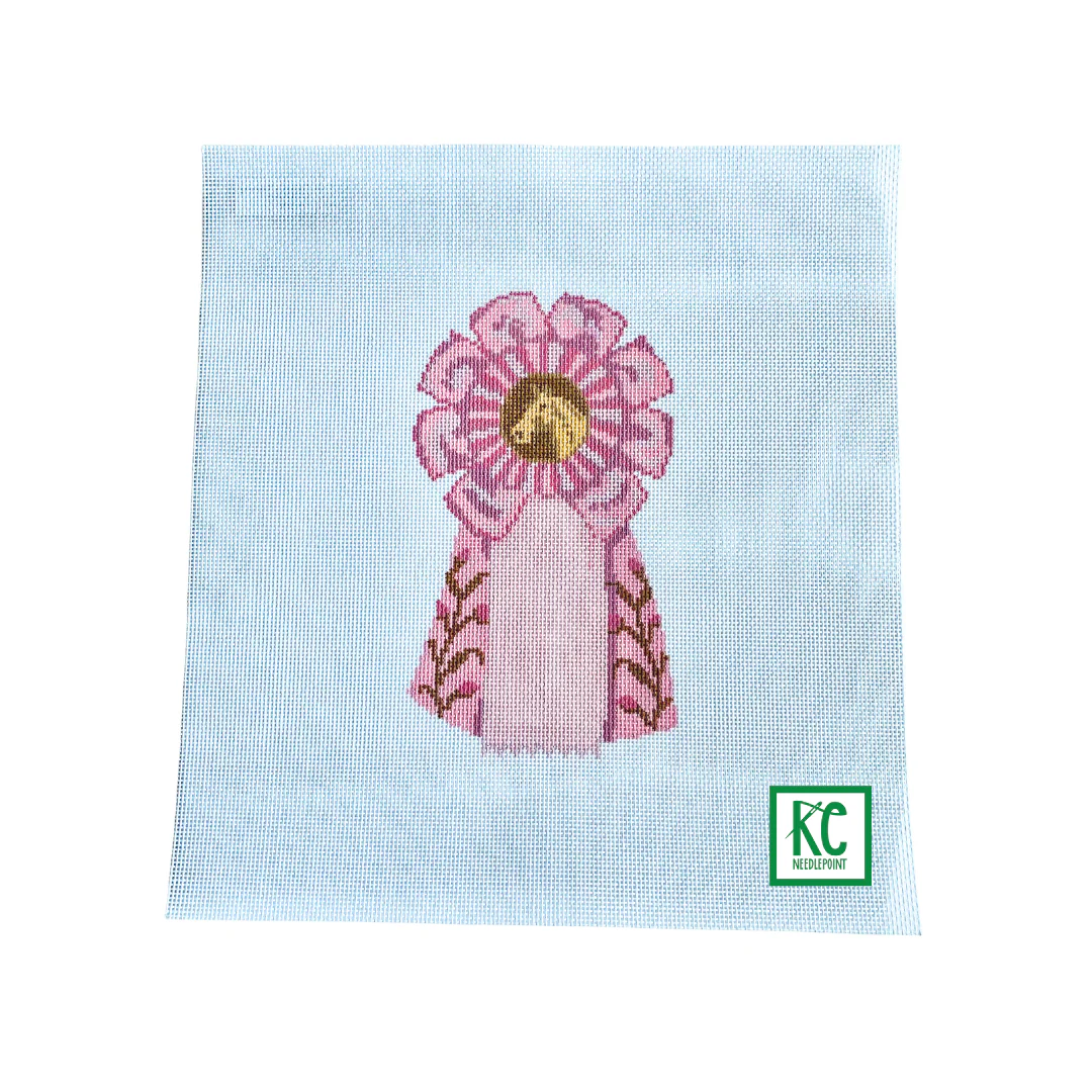 Pink Rosette Ribbon Canvas