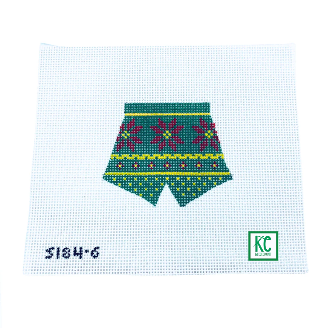 Green Poinsettias Boxers
