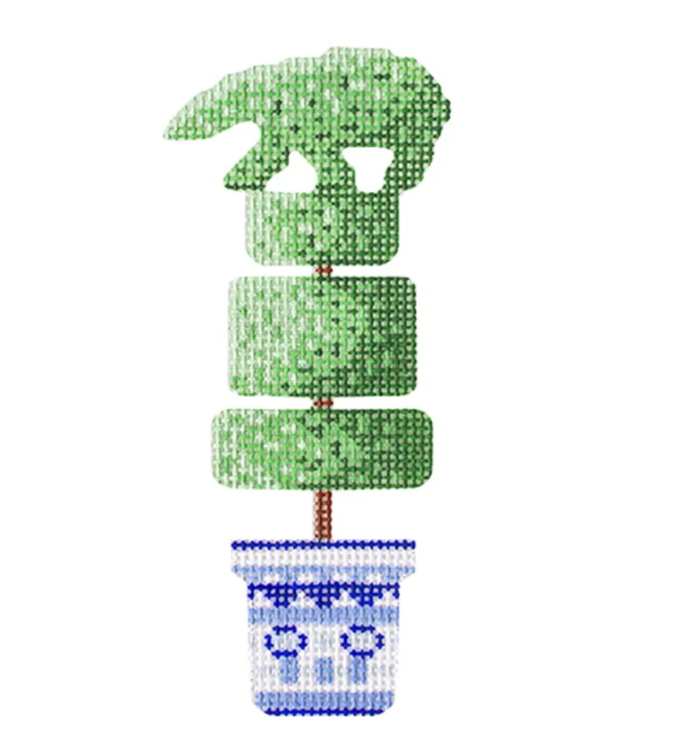 Polar Bear Topiary Canvas