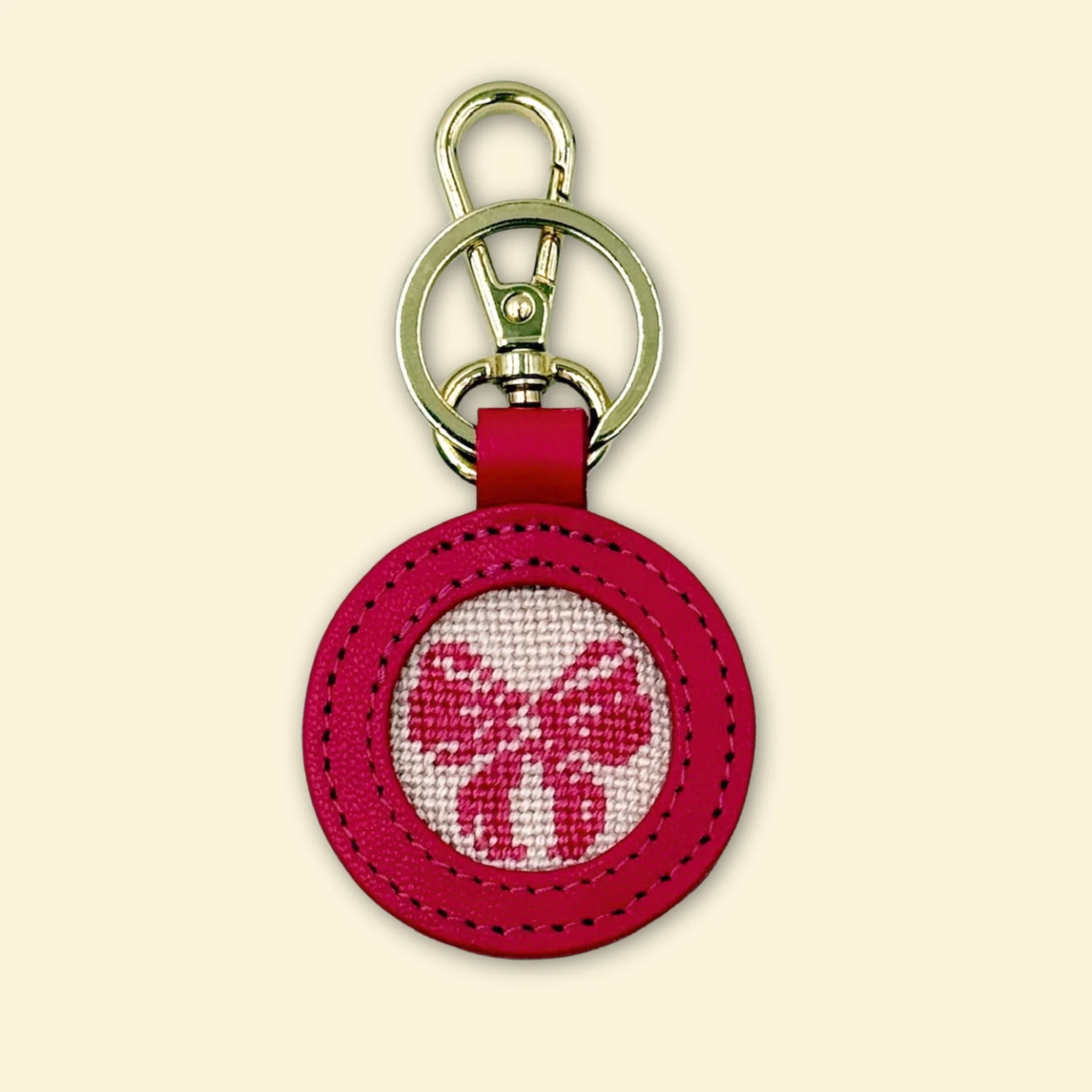 "Pretty in Pink" Happy Stitching All-In-One Key Fob/Bag Tag Kit