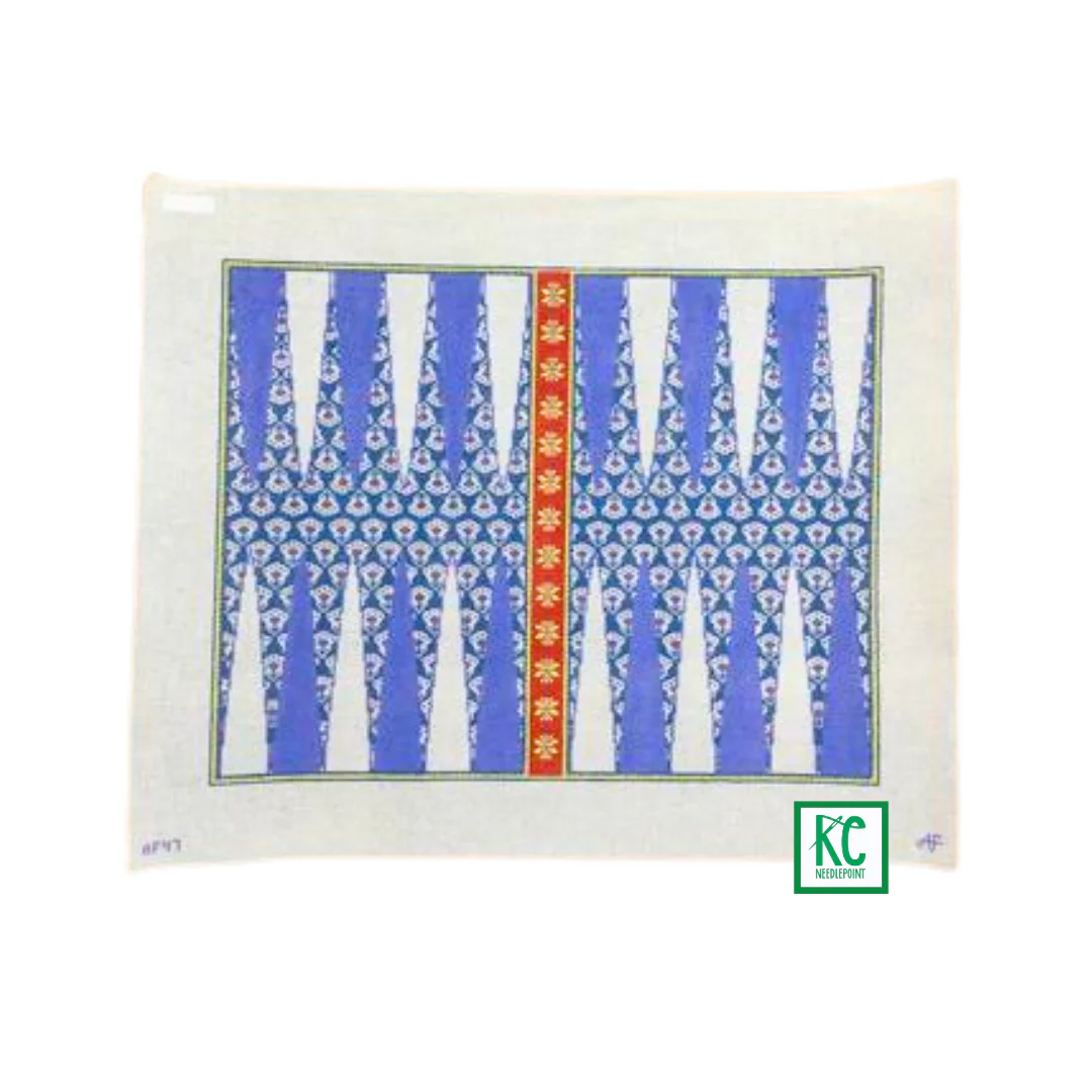 Provence Backgammon Board Needlepoint Canvas
