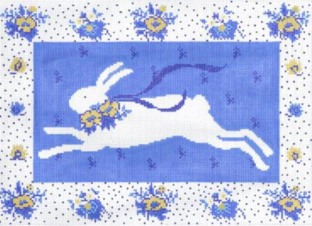 Provence Rabbit Needlepoint Canvas