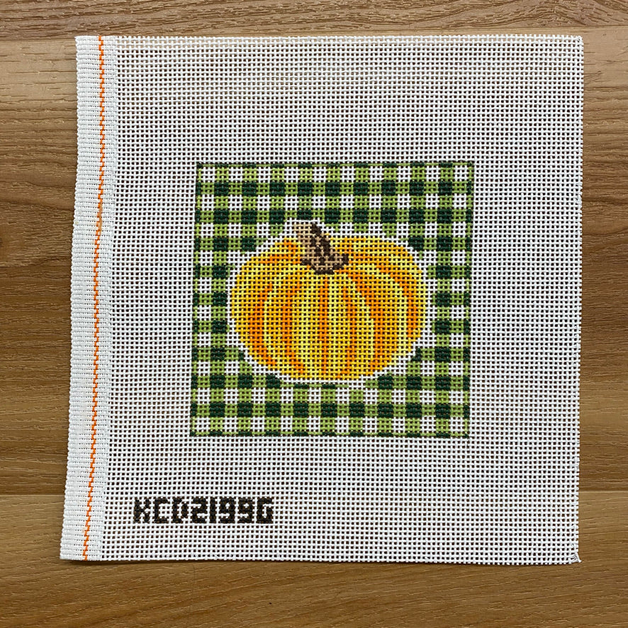 Pumpkin on Gingham - Image 2