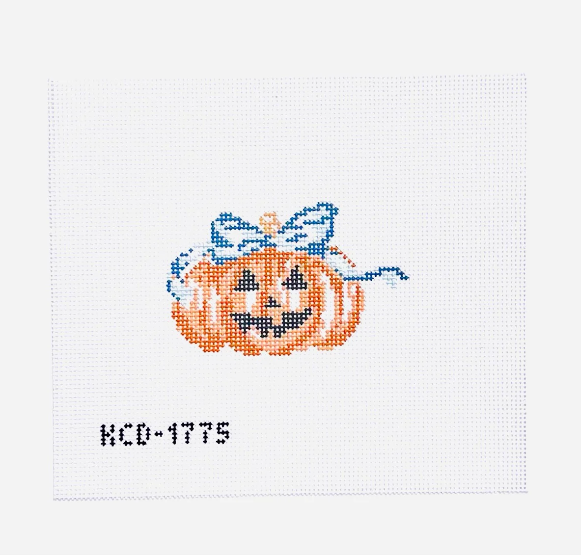 Pumpkin with Blue Bow