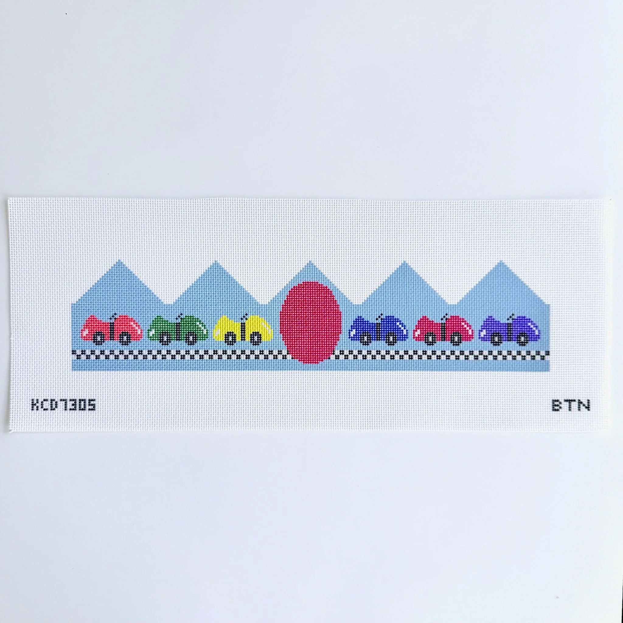 Race Car Birthday Crown Canvas