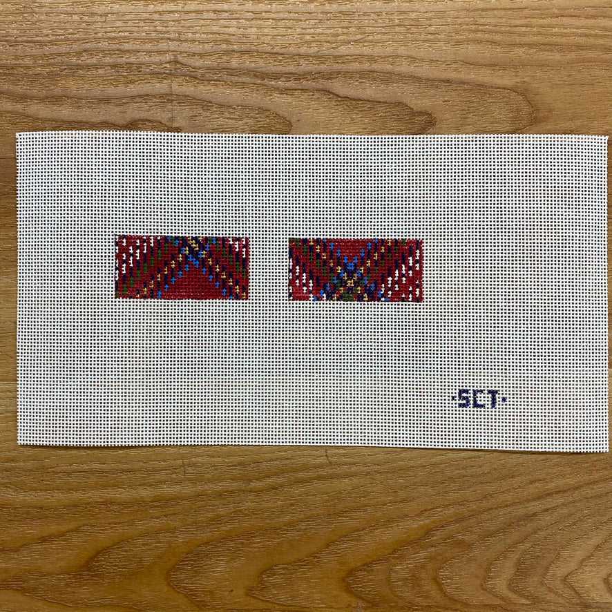 Red Tartan Apple Watch Band Canvas