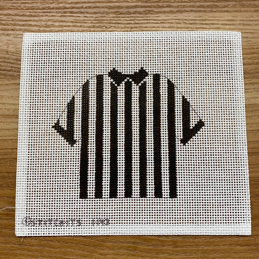 Referee Pullover Sweater Needlepoint Canvas